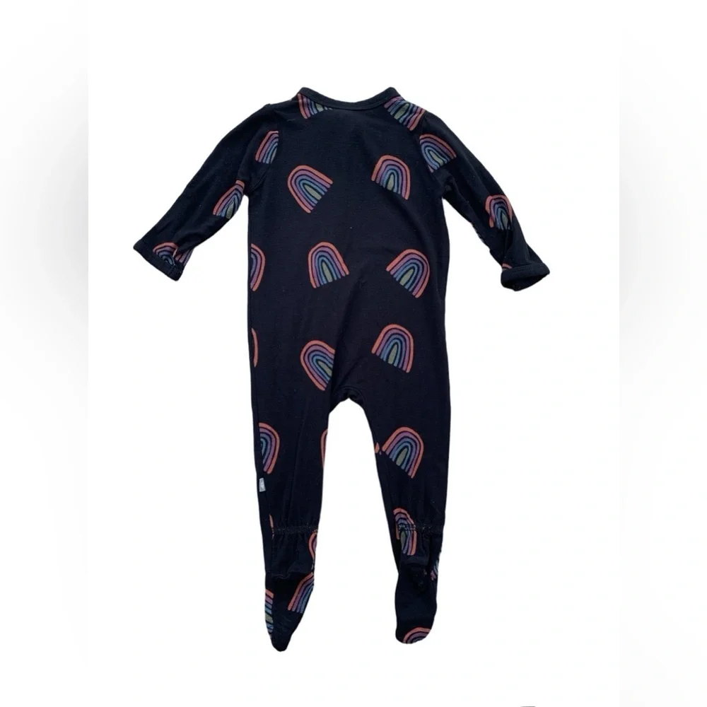 Kyte Baby Size 3-6 Months Clementine Rainbow Retired Zip Footie Sleeper Pajamas